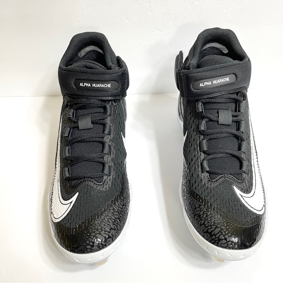 Nike Alpha Huarache Elite 4 Mid Baseball Cleats Size 13 DJ6520-001 - Picture 2 of 7